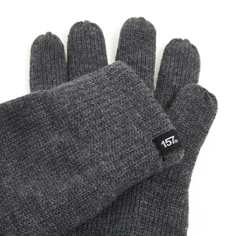 Fine-knit gloves "Svensson" Dk Grey melange